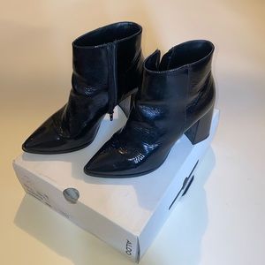 Aldo Black Pointed Toe Booties